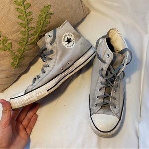 Grey high top Chuck's, size 13.